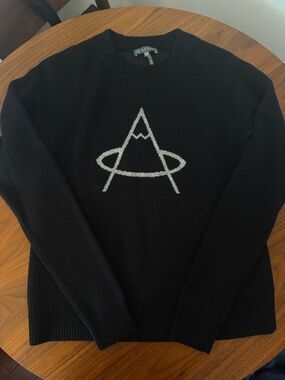 Aether 100% Wool Sweater in Black